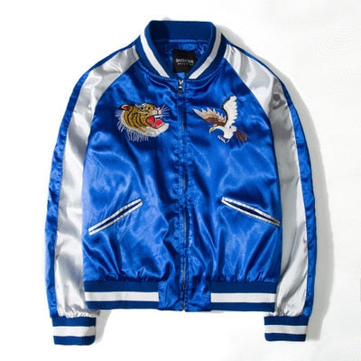Eagel and Tiger Casual Baseball Jacket - The Perfect Cardigans