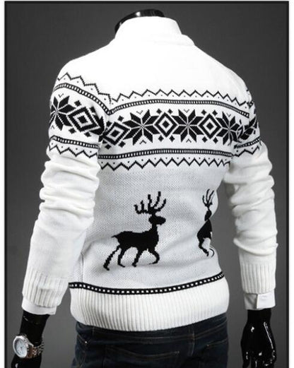 Deer Pattern Christmas Sweater - The Perfect Cardigans