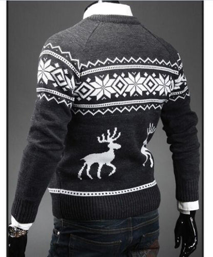 Deer Pattern Christmas Sweater - The Perfect Cardigans