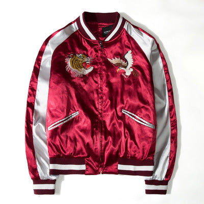 Eagel and Tiger Casual Baseball Jacket - The Perfect Cardigans