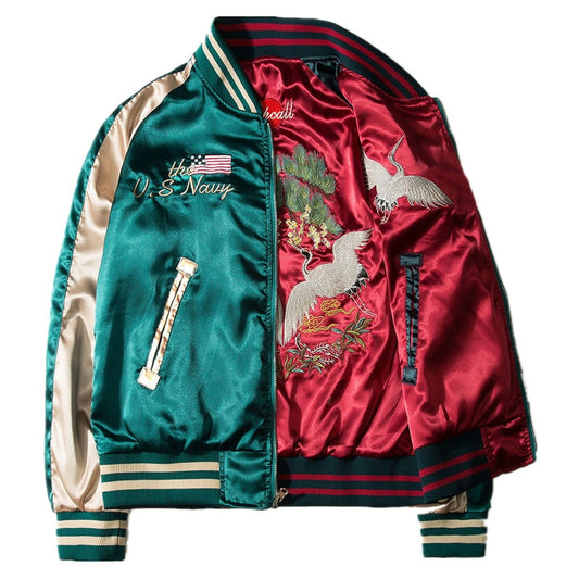 Two Sided Sukajan Yokosuka Styled Bomber Jacket - The Perfect Cardigans