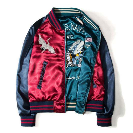 Two Sided Sukajan Yokosuka Styled Bomber Jacket - The Perfect Cardigans