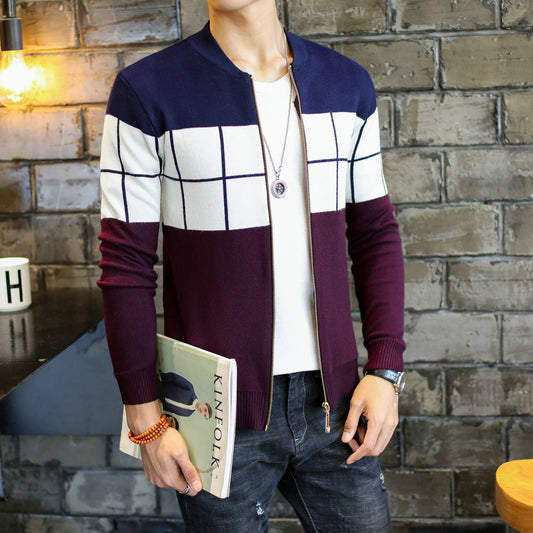 Casual Square Pattern Sweater Jacket - The Perfect Cardigans