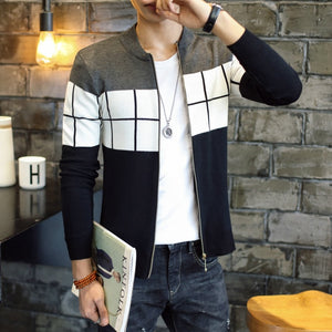 Casual Square Pattern Sweater Jacket - The Perfect Cardigans