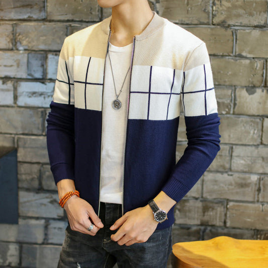 Casual Square Pattern Sweater Jacket - The Perfect Cardigans