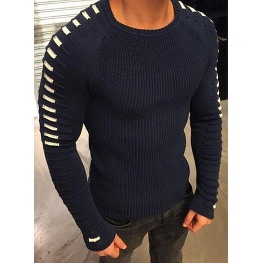 Men Casual Striped Long Sleeve Pullover. RUNNING OUT OF STOCK!! - The Perfect Cardigans