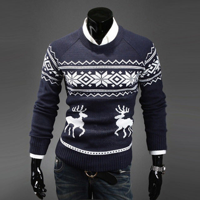 Deer Pattern Christmas Sweater - The Perfect Cardigans