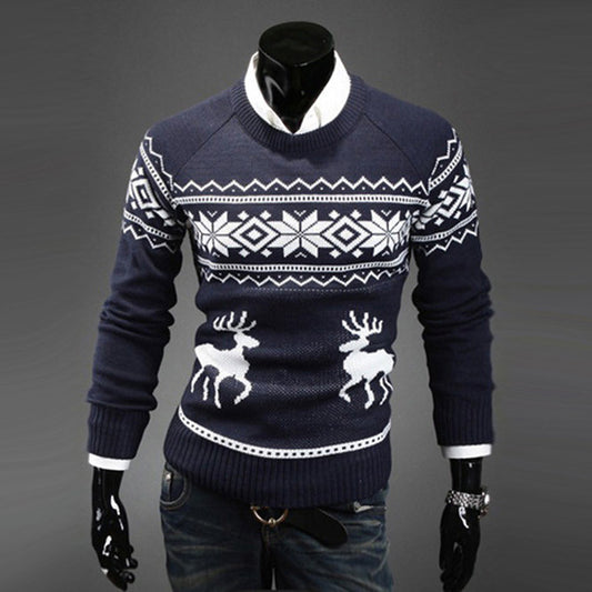 Deer Pattern Christmas Sweater - The Perfect Cardigans