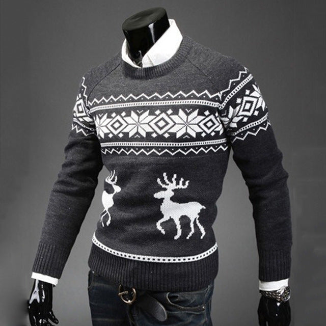 Deer Pattern Christmas Sweater - The Perfect Cardigans